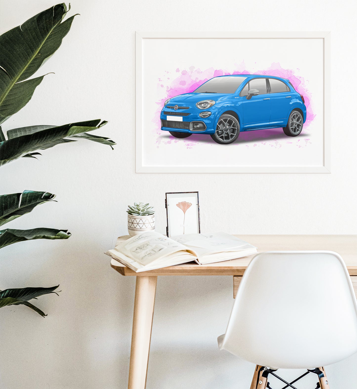 Personalised Fiat 500X Art Print