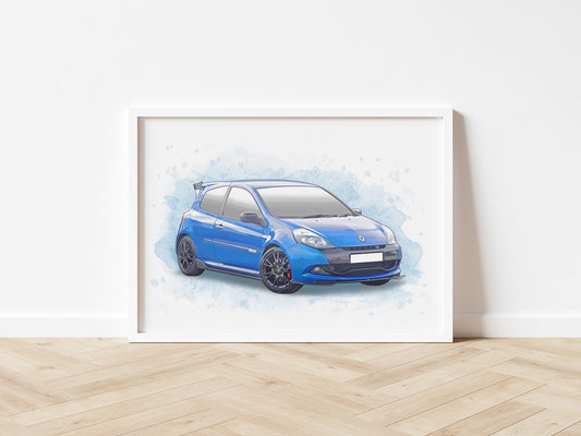 Personalised Renault Clio RS - 200 Cup Edition - Art Print