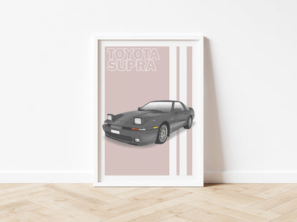 Personalised Toyota Supra MK3 Art Print