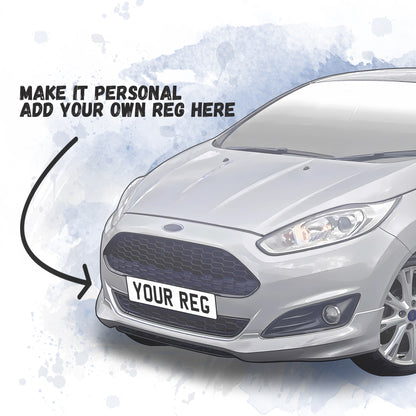 Personalised Ford Fiesta Zetec S Art Print