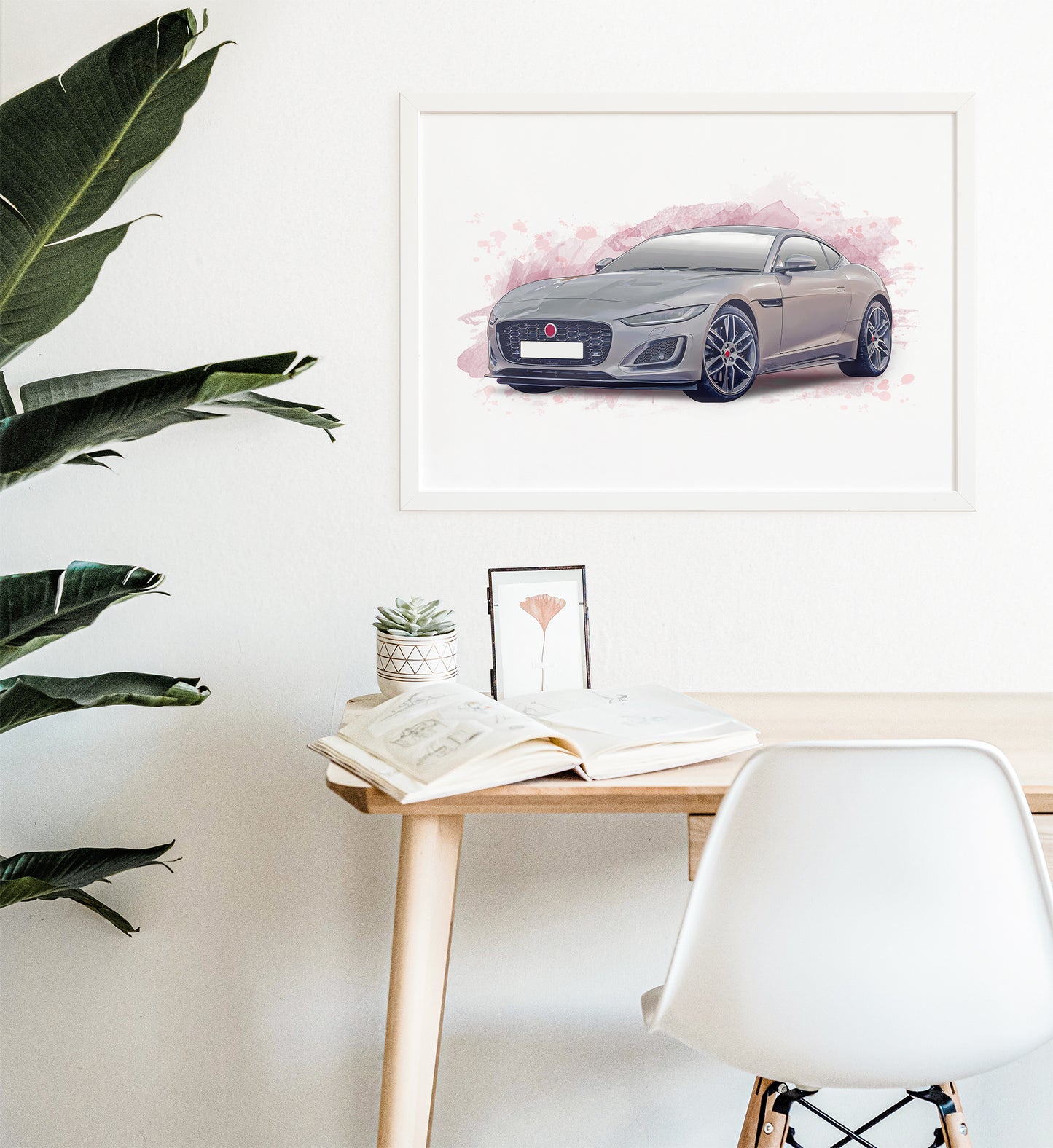 Personalised Jaguar F Type Art Print