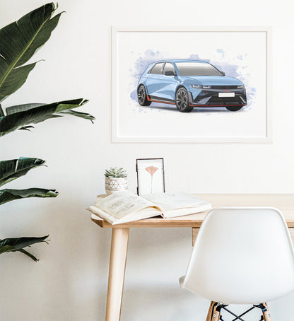 Personalised Hyundai Ioniq 5N Art Print